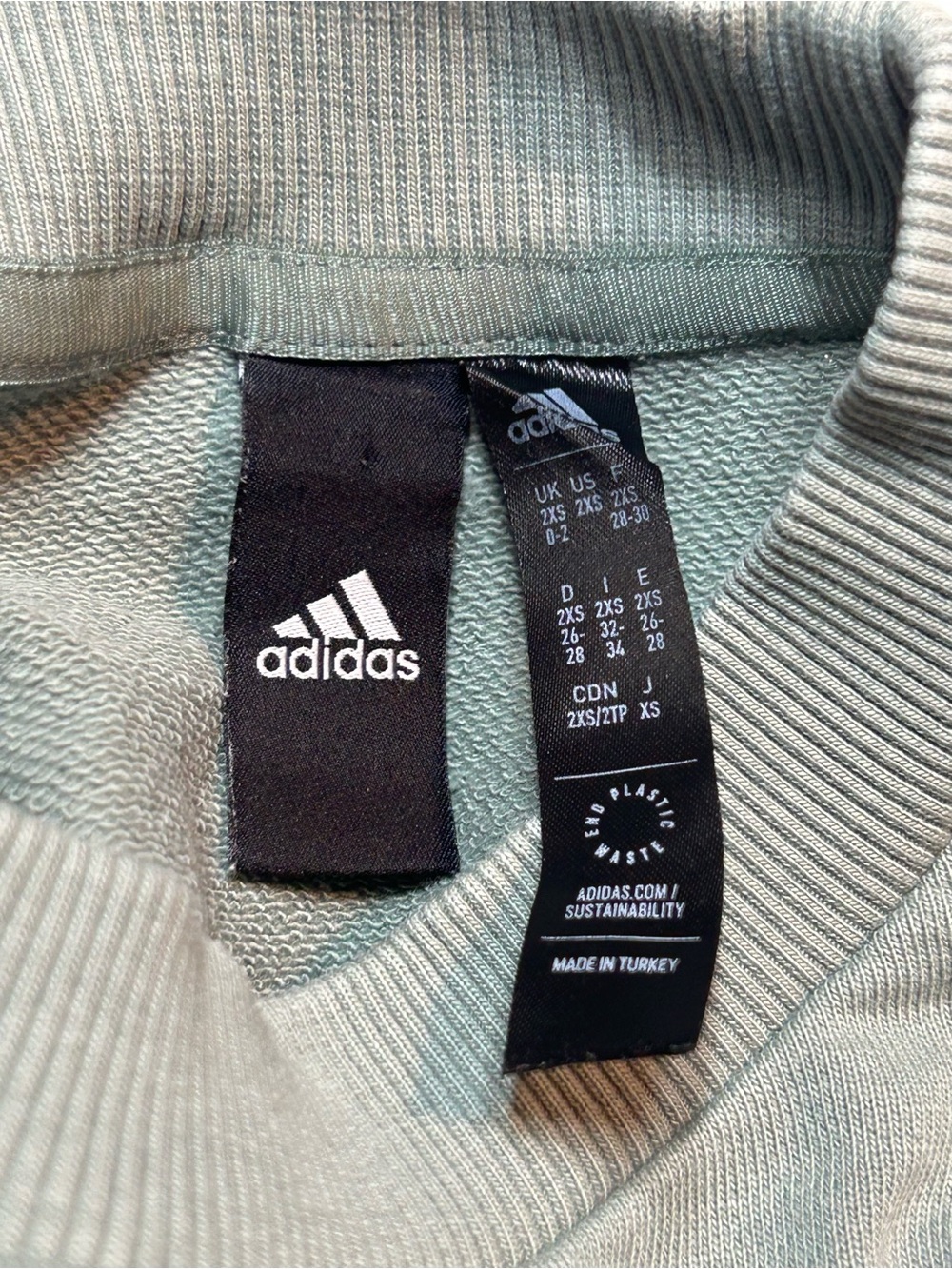 Adidas Sportswear City Escape Loose Crew Sweatshirt Silver Green Orange Logo - Picture 9 of 10